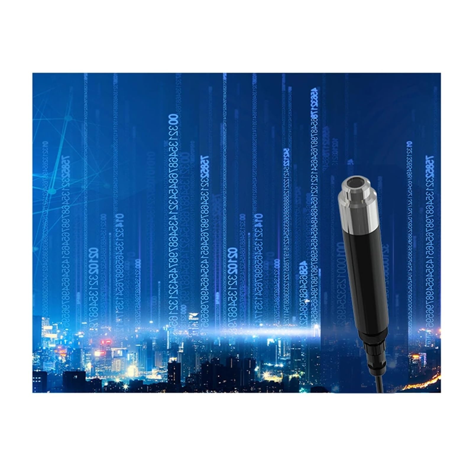Detector en línea de conductividad del agua y dureza del agua en acuicultura mediante sensor de fluorescencia disuelta.(Sea water version)