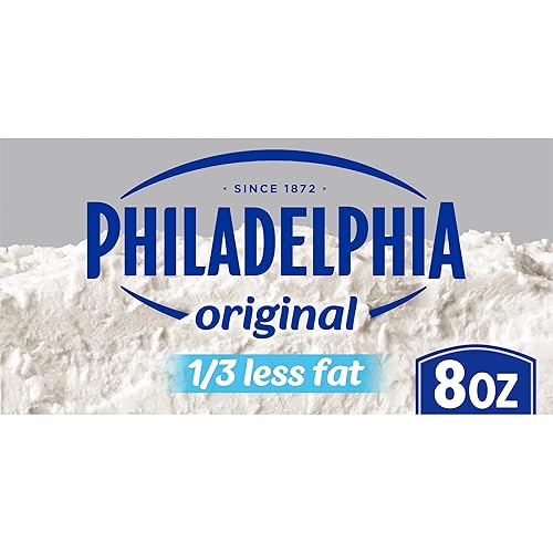 Philadelphia Neufchatel Queso con 13 menos de grasa que el queso crema 8 onzas de ladrillo