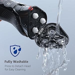 rategist Cordless Electric Razor for Men: 3-in-1 Shaver for Beard/Nose/Sideburns - IPX7 Waterproof Travel Kit - Turbo Speed & Precision Blades, Texture Black