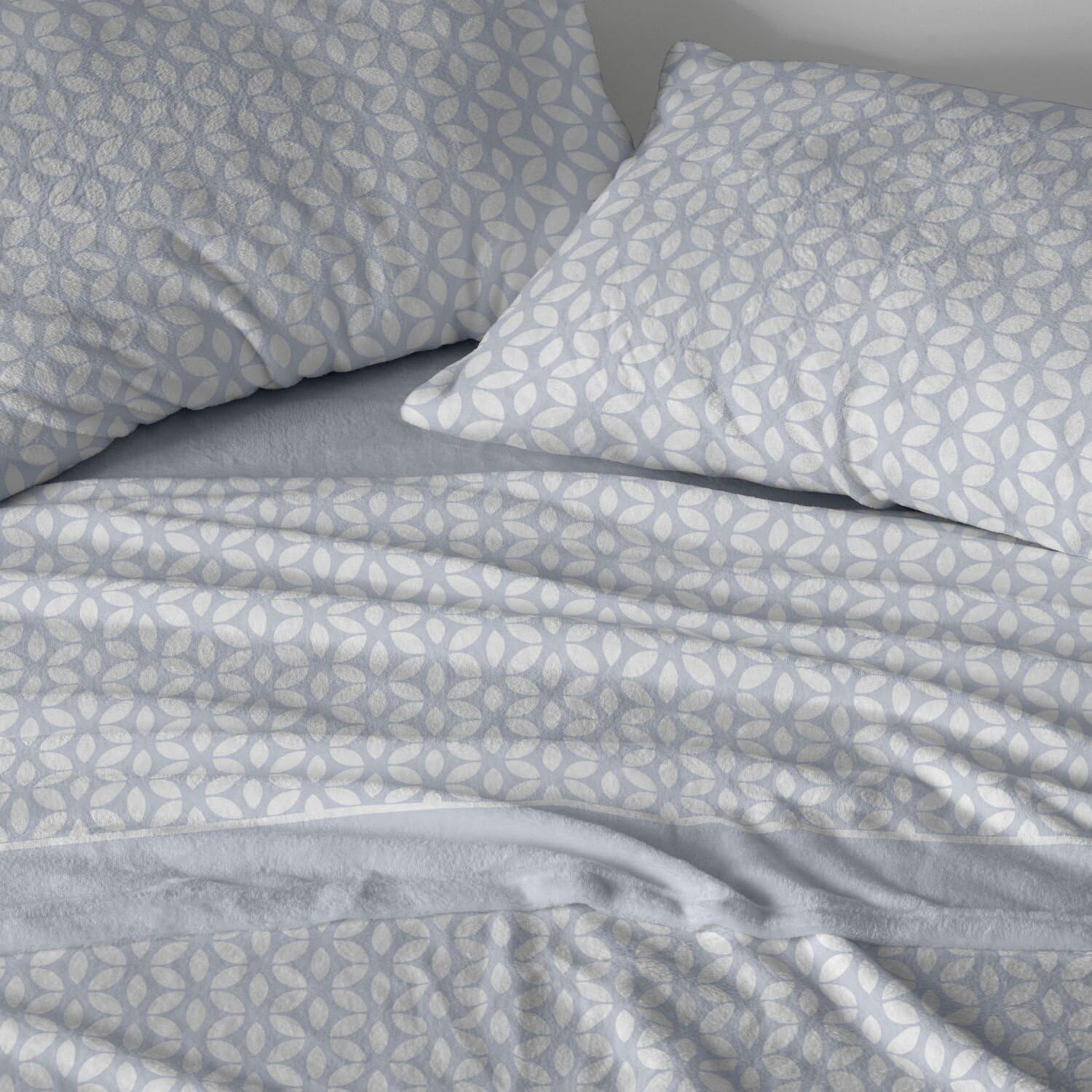 Burrito Blanco | Sábanas de Coralina | Cama de 135cm. (+Medidas Disponibles) | Diseño 988 | Color Azul (135x190/200cm.)