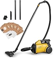 Eureka 3670M Mighty Mite Canister Vacuum: Lightweight 8.6lb Powerful 1200W Suction for Carpets, Hard Floors, Cars & Stairs w/5 Bags