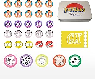 Damage and Status Counters for Trading Card Game Set of 31Acrylic Effect Tokens Combatible (31)