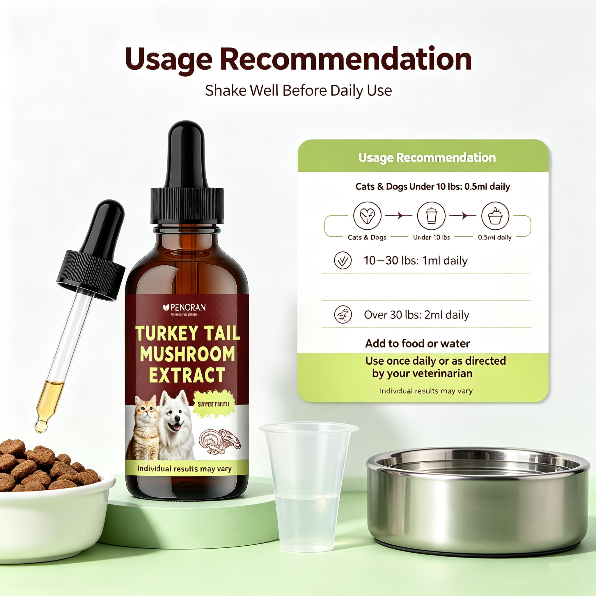 Turkey Tail Mushroom Extract for Dogs & Cats Lipoma Lumps Bumps Warts, — Amazon image 7