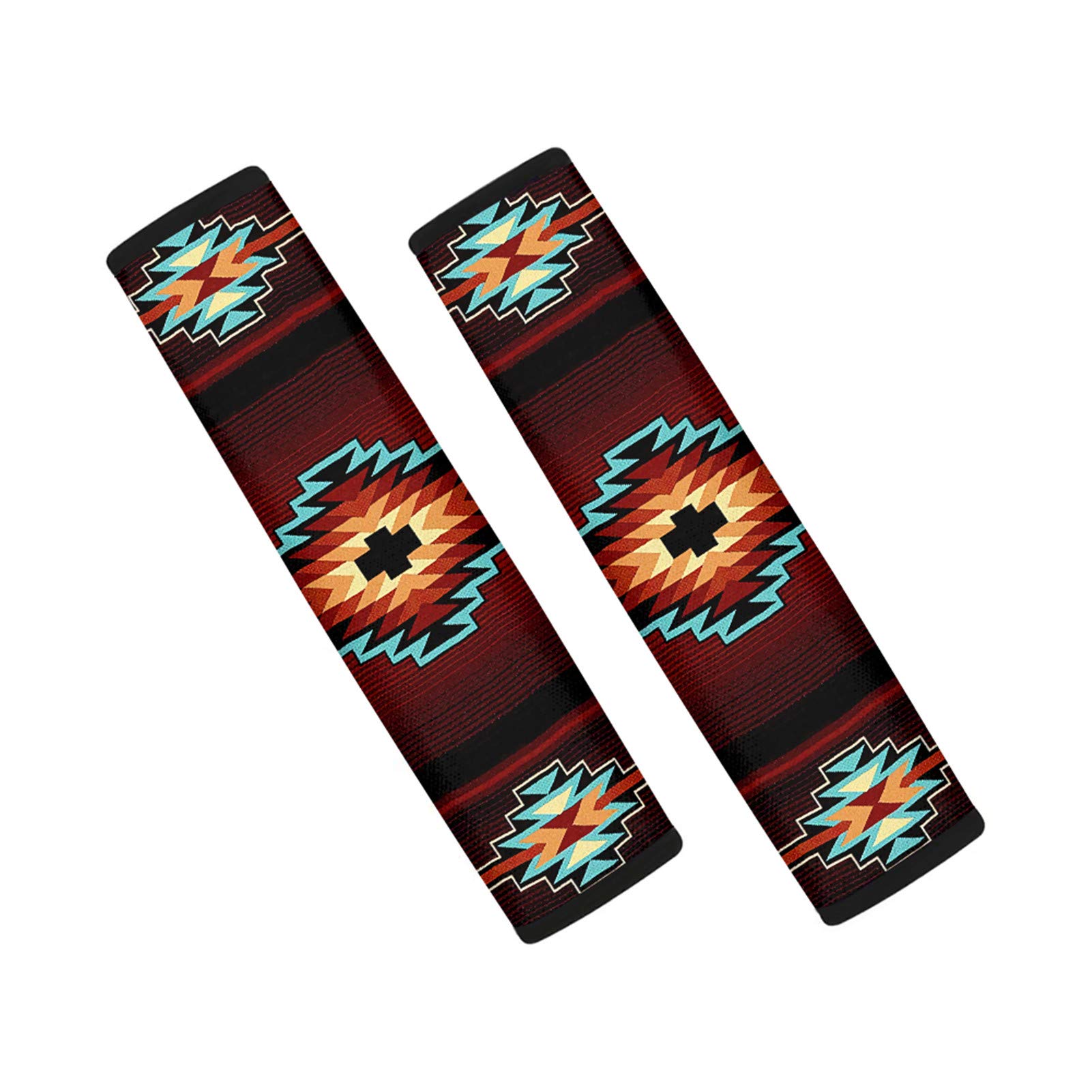 Jeiento Highland Cow Car Seat Belt Pads Neoprene Auto Seat Belt Shoulder Pad Southwestern Native American Car Seat Belt Cover 2 PCS Universal Seatbelt Shoulder Strap Pads Protective Accessories