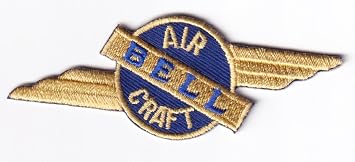 Bell Aircraft Patch - with Hook and Loop, Officially Licensed, 3"
