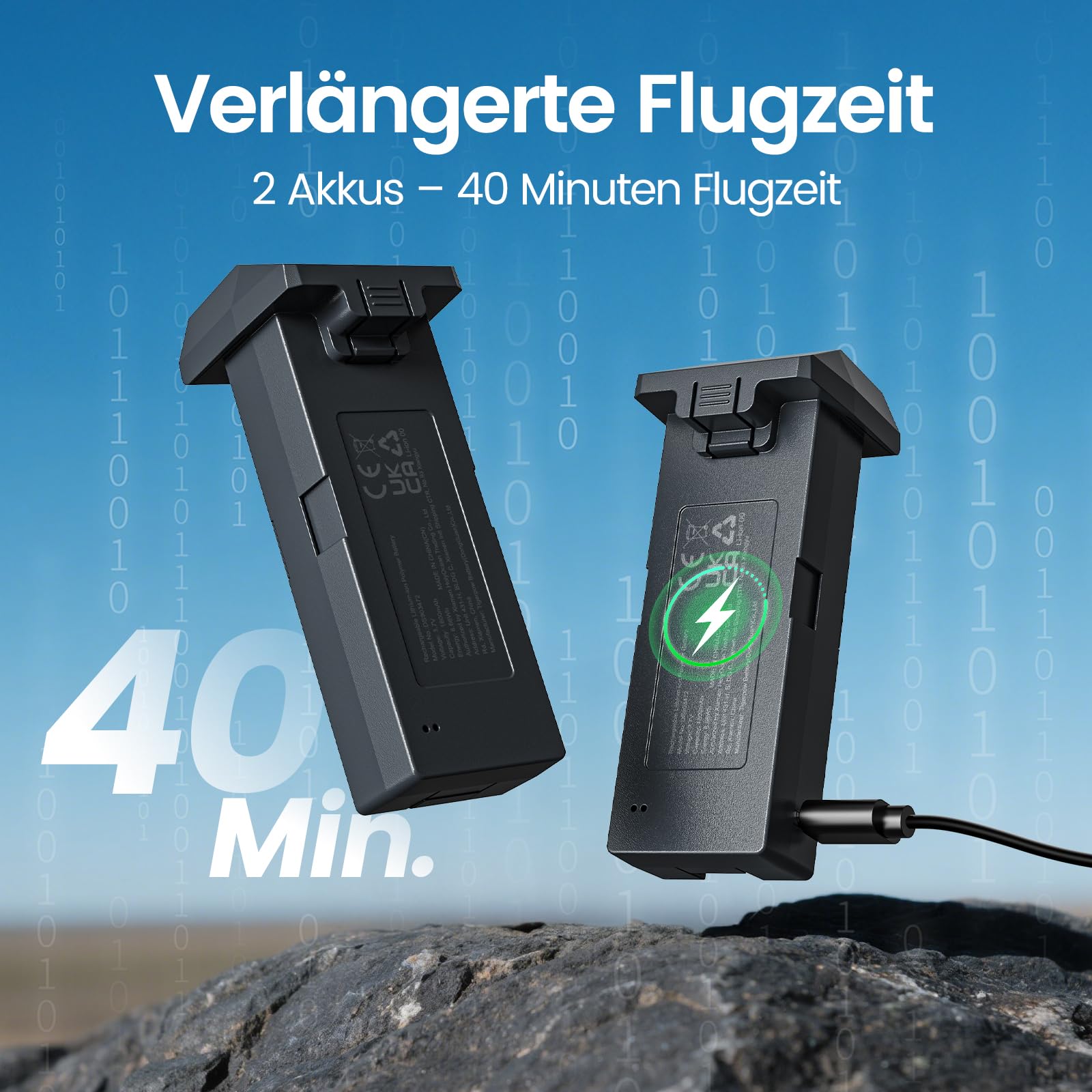 DEERC GPS Drohne mit 4,5" FPV Bildschirm, 4K Kamera, 40 Min Flugzeit | 5GHz HD-Übertragung, Bürstenloser Motor, Automatische Rückkehr, Follow-Me-Funktion, für Einsteiger/Erwachsene/Jugendliche