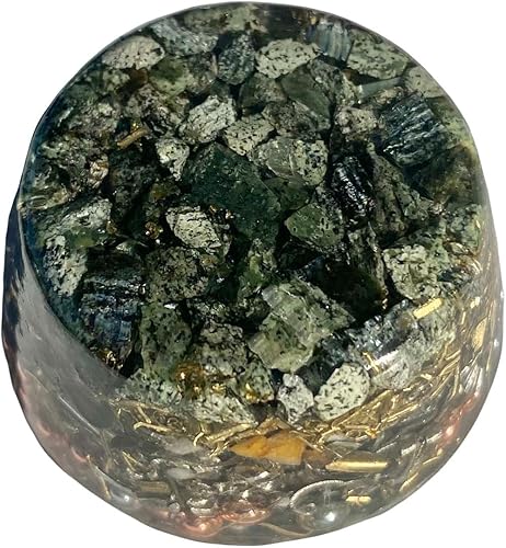 Miniatura 14 de Peridot Single Crystal Small Tower Buster Orgone Generator Energy Accumulator PERFECT GIFTING TOOL!!!! Orgonite Many Beautiful Ingredients!
