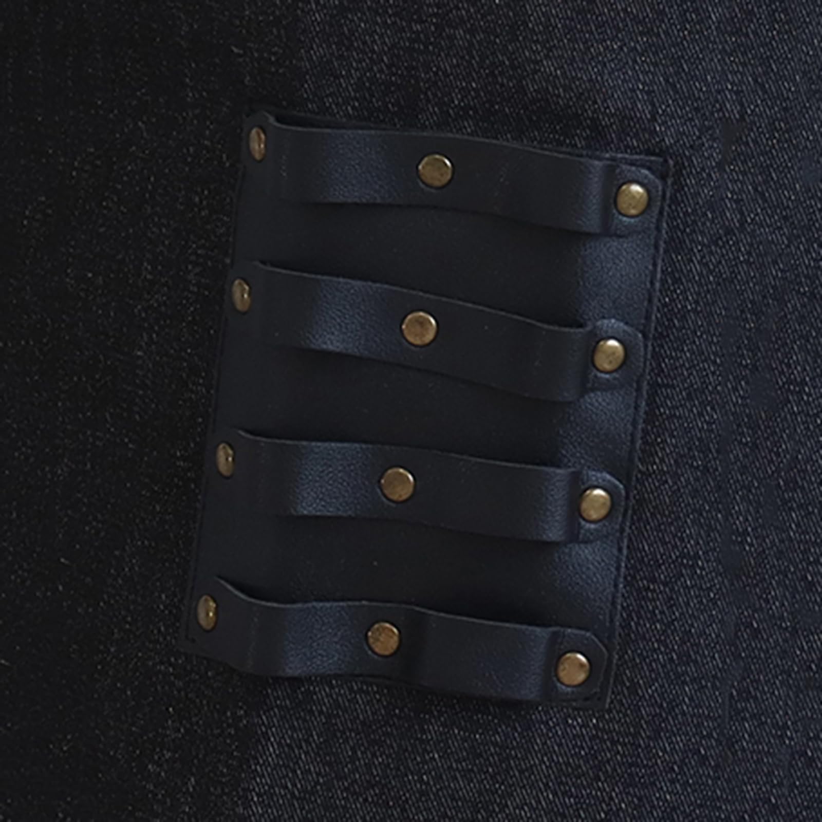 Delantal para Peluquería Delantales De Trabajo Ajustables Delantal De Mezclilla para Hombre, Mujer con Bolsillos Black,One Size