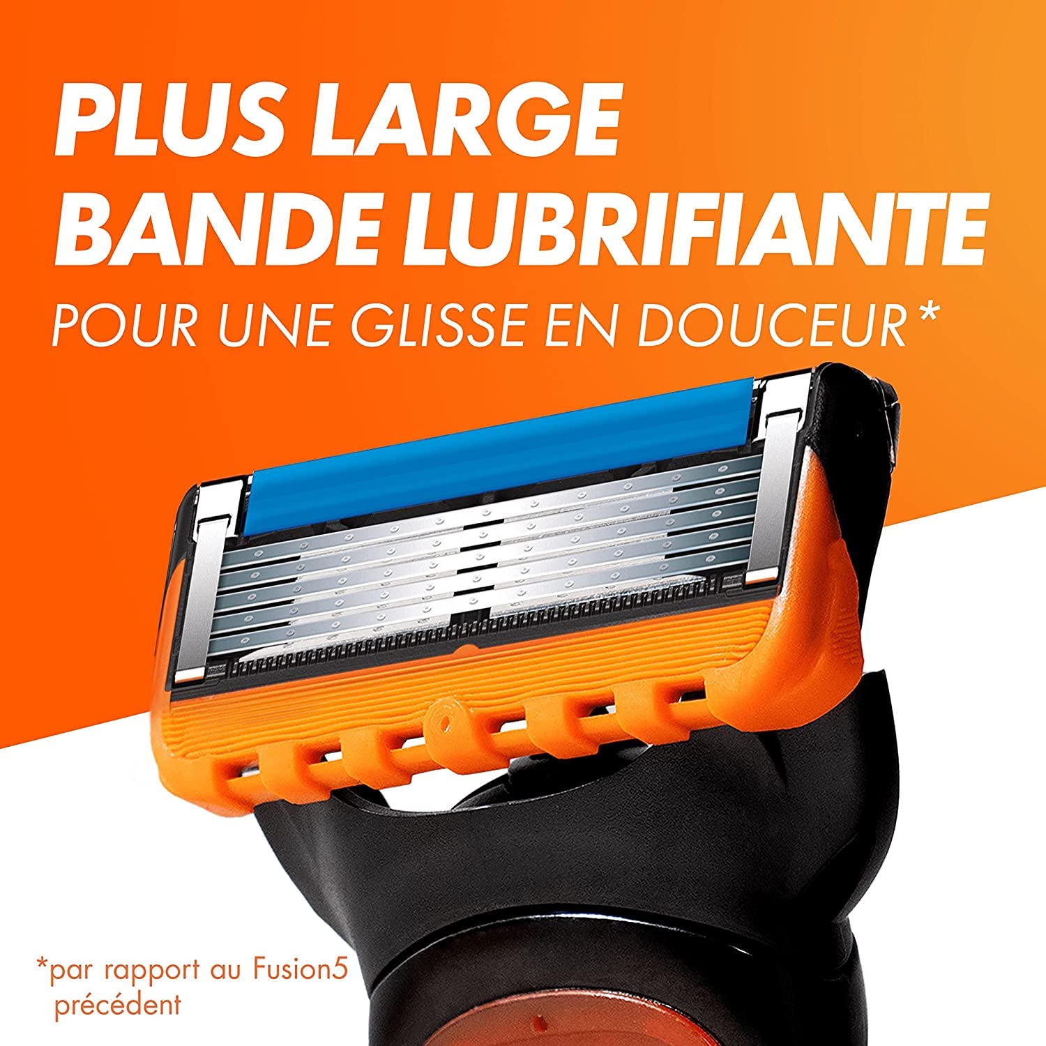 Gillette Fusion5 Recharges de Lames de Rasoir pour Homme, Pack de 12 Recharges de Lames, 6 + 6 Lames, Pour un Rasage Confortable et Précis