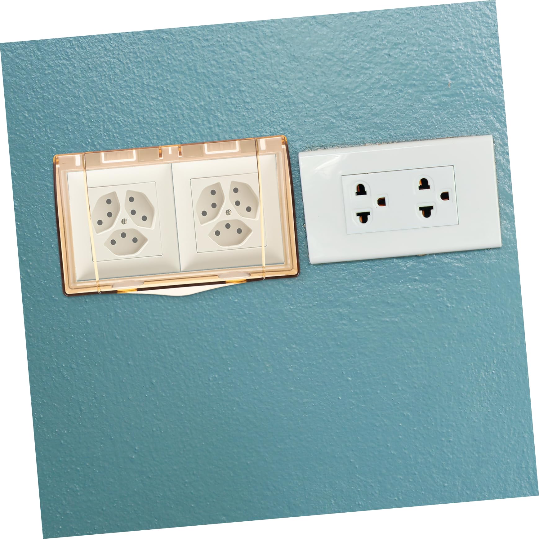 SOLUSTRE 4pezzi Coperchio Per Prese Elettriche Protezione Affidabile Per Esterni e Interni Facile Da Installare Adatto Per Cucina e Bagno