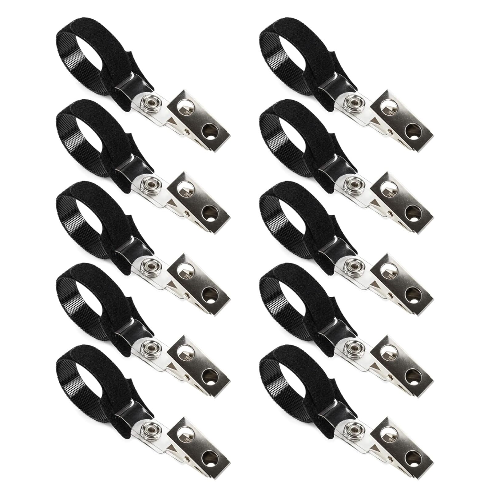 10pcs Industrial Strengths Pipe Clamps Universals Exhaust Clamps for Secure Sealing on Automotive Exhaust Dusts Collection Hose