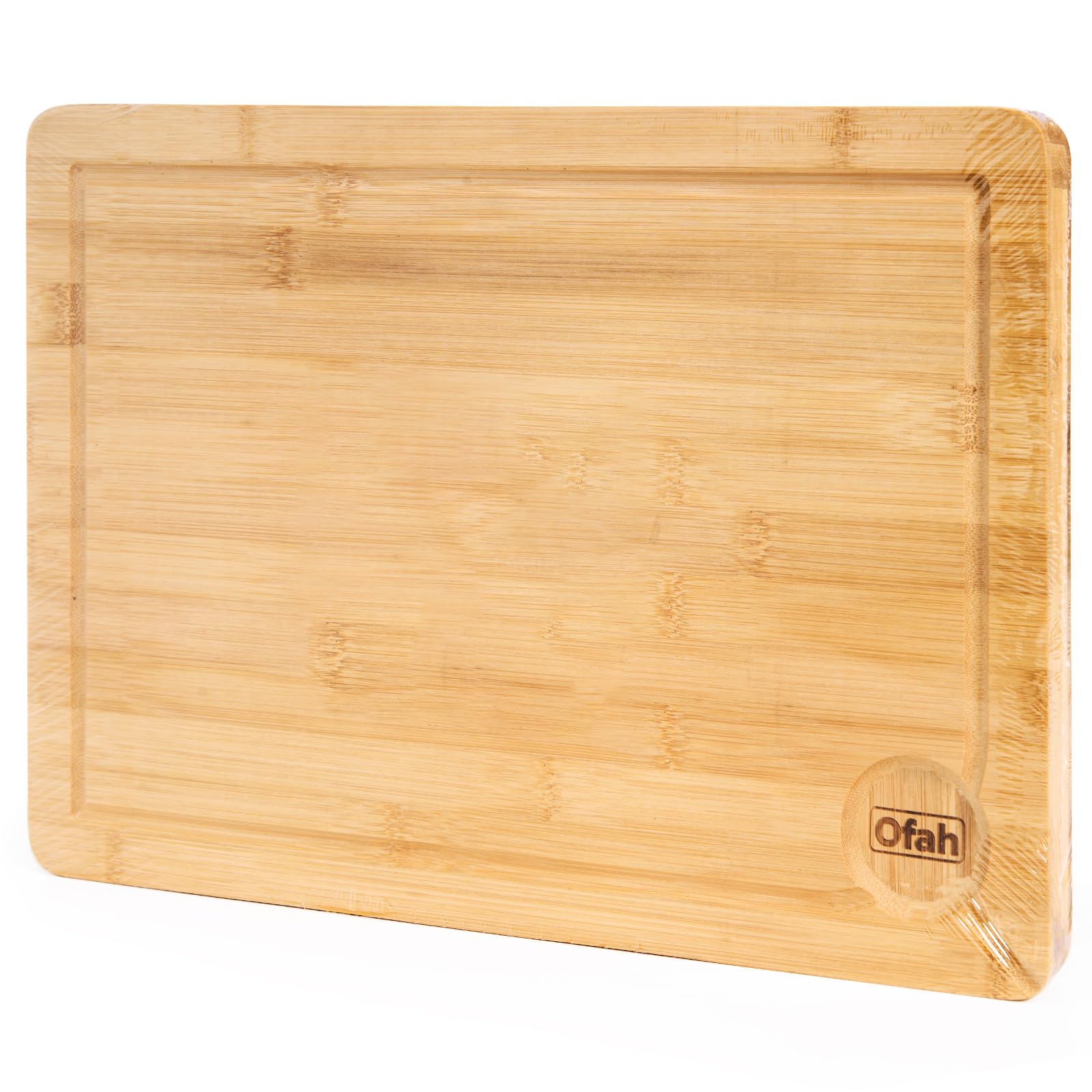 Bamboo Wooden Chopping Board Large 37 x 25 x 2cm Bamboo Cutting Board for Carving Meat or Vegetables Chopping Boards for Kitchens Pre Oiled Serving Board