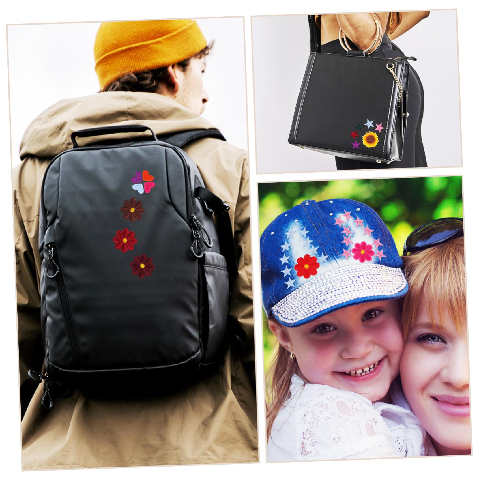 TEHAUX 284stücke Teiliges Bunter Blumen-patches Aufbügeln Bestickte Applikationen Für Kleidung Taschen Und Hüte Langlebig Und Farbecht Für Kreative -projekte