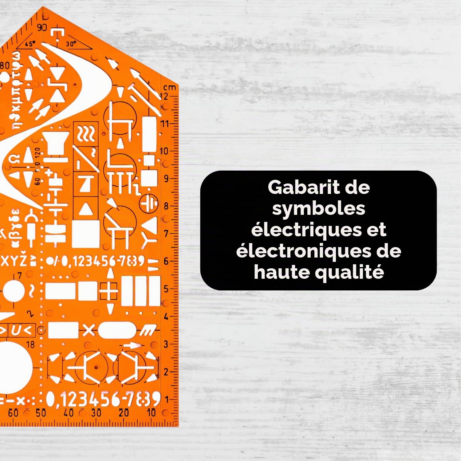 Trace Gabarit Symboles de Installation Electrique Electronique Génie Plan Schéma Circuit Câblage d'électricité Symboles Electriques Tableau Maison Dessin Technique Industriel