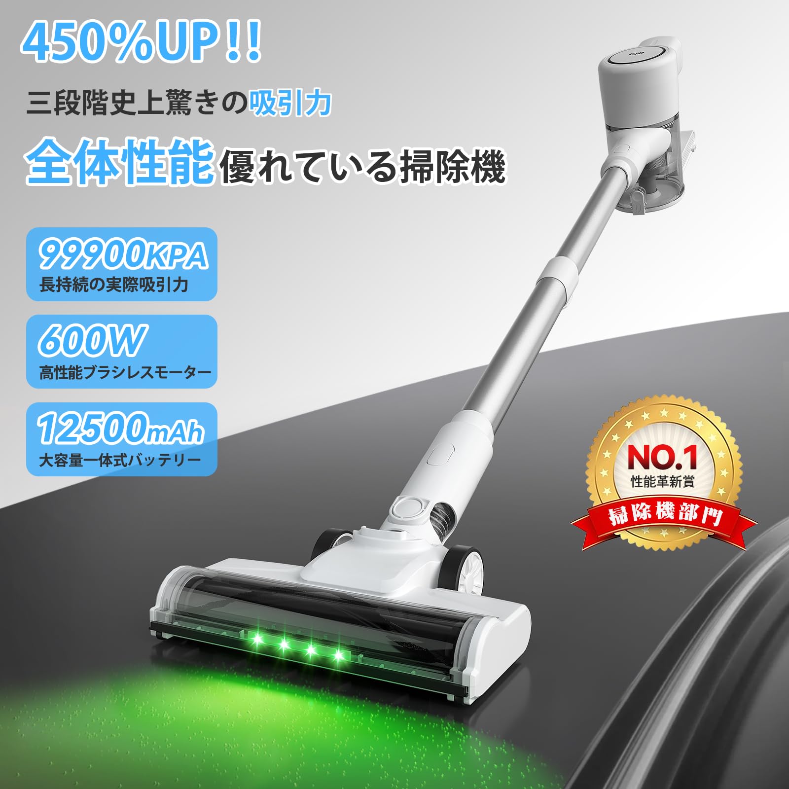 掃除機 コードレス ブラシレスモーター 大容量バッテリー 自立式 低騒音 Amazon.co.jp: 掃除機 コードレス【業界随一！2026年衝撃的デビュー