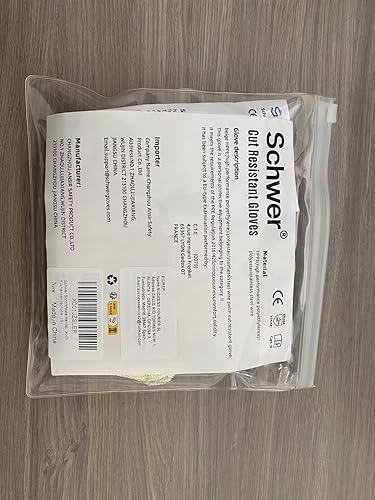 Miniatura 8 de Schwer SlicePro ANSI A9 - Guantes resistentes a cortes AR1501, guantes de corte confiables de grado alimenticio, guantes de mandolina para cortar