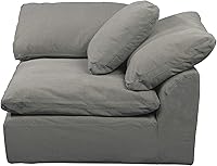 Vista 5 de Sunset Trading Cloud Puff - Sofá modular de 3 piezas, color gris