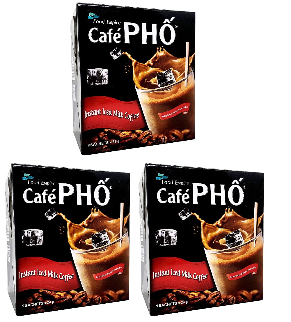 Cafe Pho Vietnamese 3in1 Instant Coffee Mix, Iced Milk