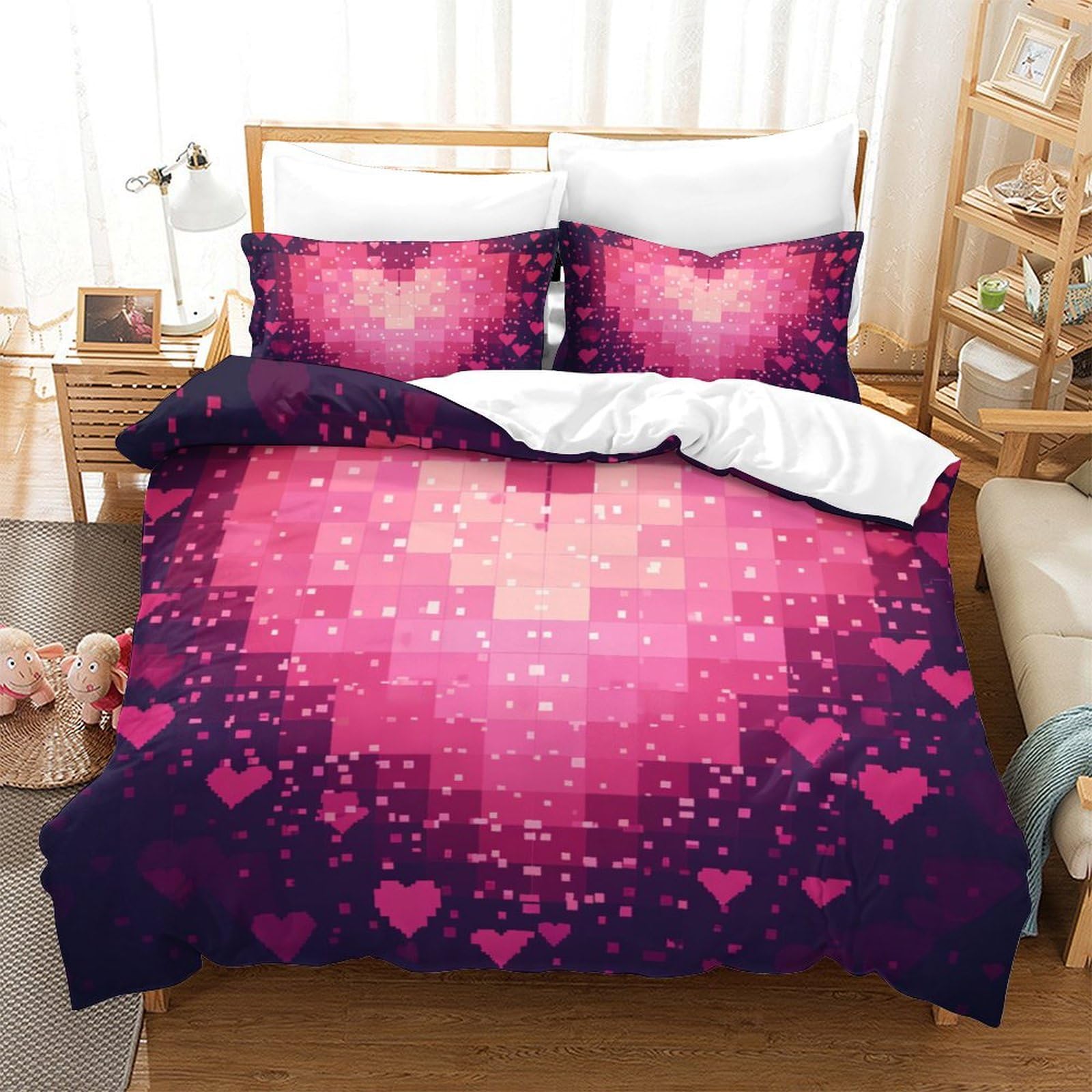 Housse de couette 3D avec fermeture éclair pour en finir avec la couette qui glisse