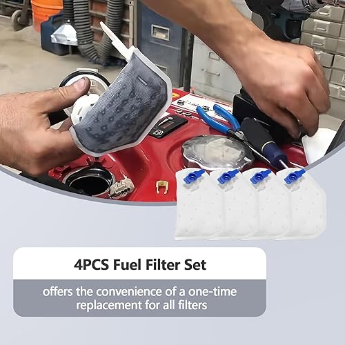 Miniatura 2 de Juego de 4 filtros de combustible 16707-Z37-003 para Honda EU7000i EU700iSN sustituye a 16707-Z37-003 16707Z37003