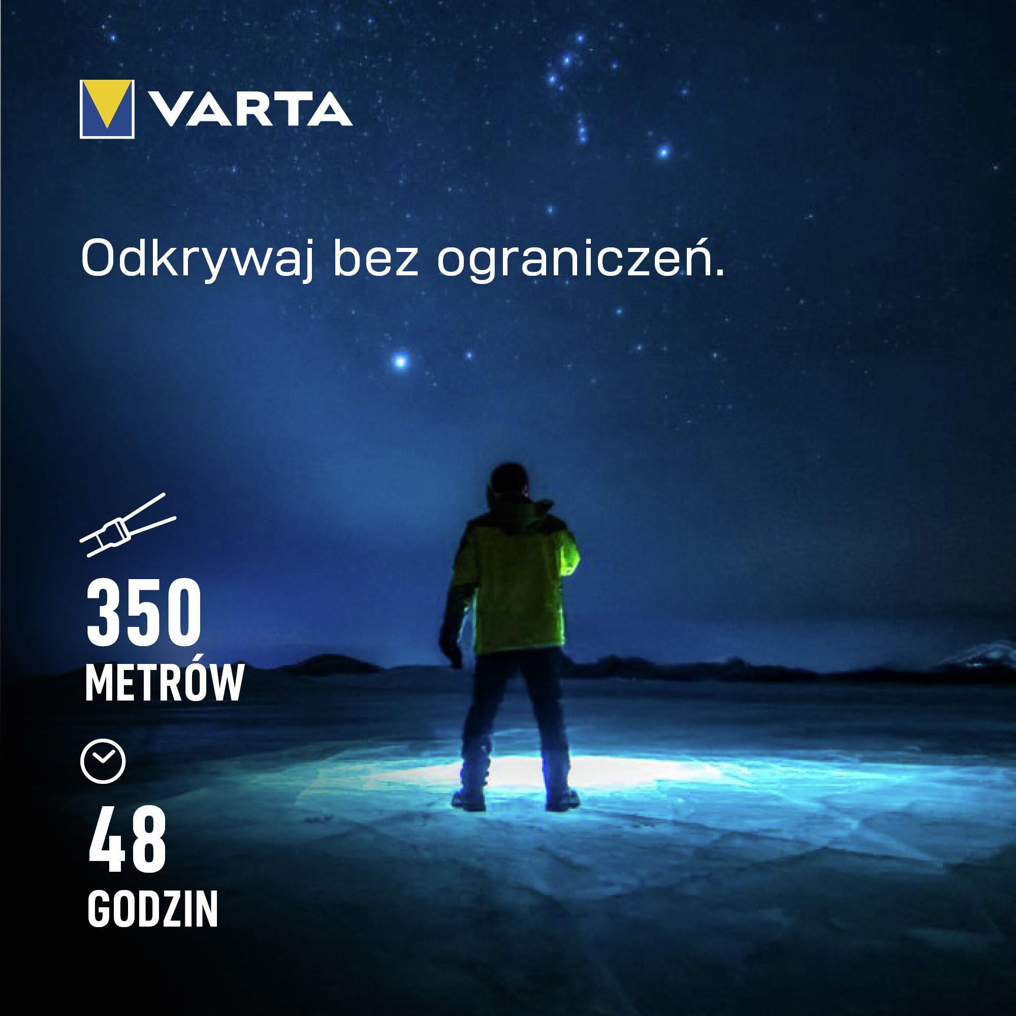 VARTA Latarka LED, Night Cutter Pro F40R, adowalna, z funkcją powerbanku, do użytku na zewnątrz i w domu, 2000 lm, wodoodporna IP67, aluminium lotnicze, precyzyjna regulacja ostrości, w tym smycz