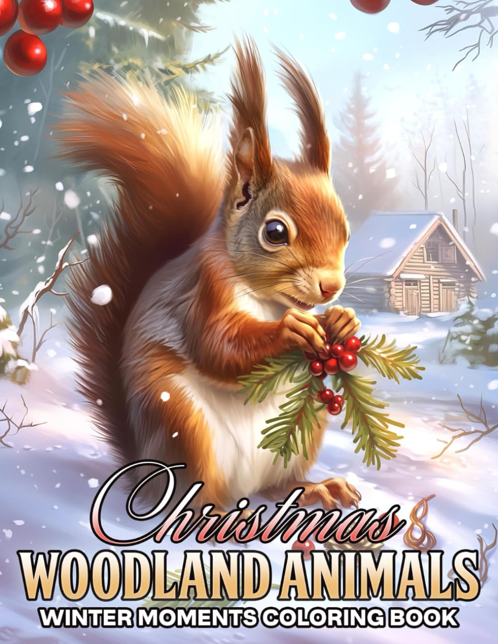 Christmas Woodland Animals Coloring Book: Step into a Whimsical Winter Coloring Pages featuring Deer, Foxes, Bunnies, and More in Peaceful Holiday Moments for All Ages Relaxation and Cheerful