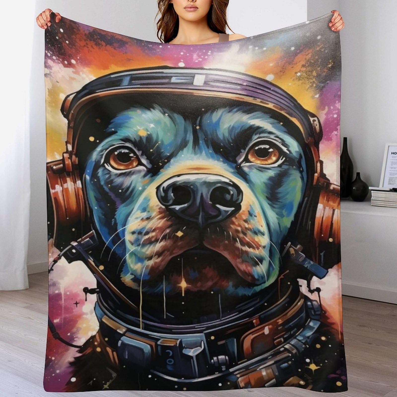 Couverture pour chien en flannel douce et finitions haut de gamme