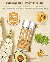Vista 5 de Samnyte Barra de cera para el cabello, ceras para peinar el cabello, accesorios nutritivos, barra alisadora para mujeres y niños, gel controlador