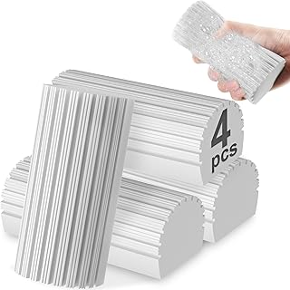 Fikoksol 4pcs Damp Dusting Sponge Duster Grey...,