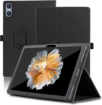 Case for BMAX MaxPad i11 Power, 11 inch, BMAX MaxPad i11 Power Tablet Case, Folding Stand Protective Cover with Pencil Holder and Wrist Strap, Full Protection. Black