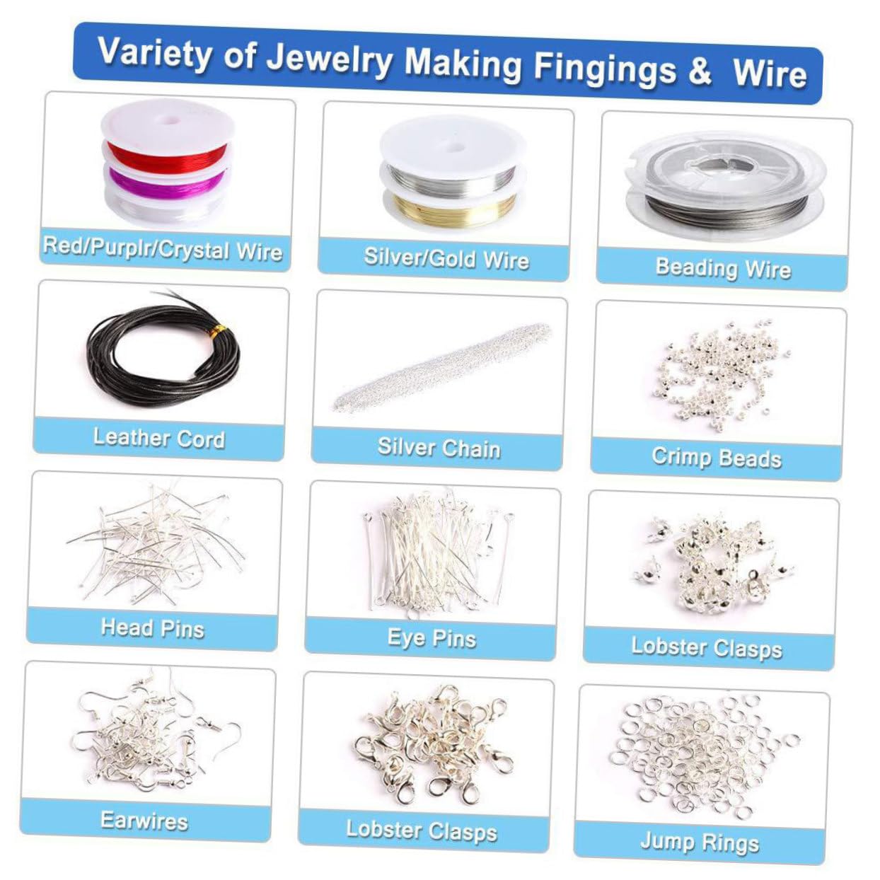 Cuentas Acrílicas para Pulseras Diy, Surtido de 1960 Piezas