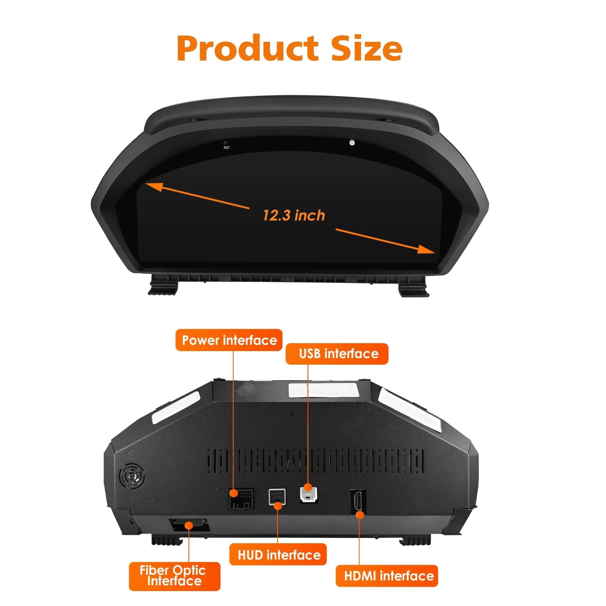 Cyfrowy miernik Do Bmw Serii 3/4 F30 GT-F34 F32 Wyświetlacz Head Up | 2013-2020 Prędkościomierz LCD Styl 12.3 Cal Cyfrowa Deska Rozdzielcza Samochodu
