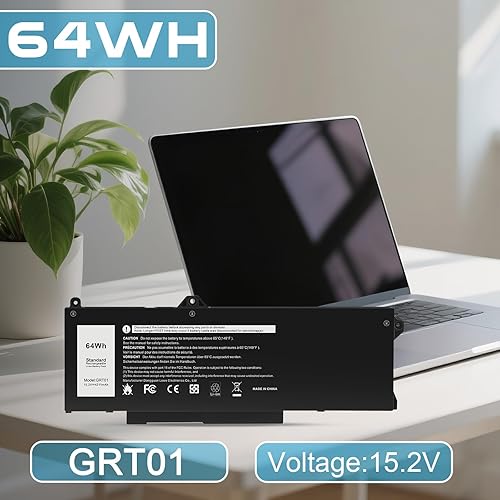 Miniatura 8 de Futurebatt Batería de repuesto GRT01 para Dell Latitude 15 5521 5531 14 5421 5431 Precision 3470 3561 3571 Alienware m17 R5 AMD Series R05P0 00P3TJ