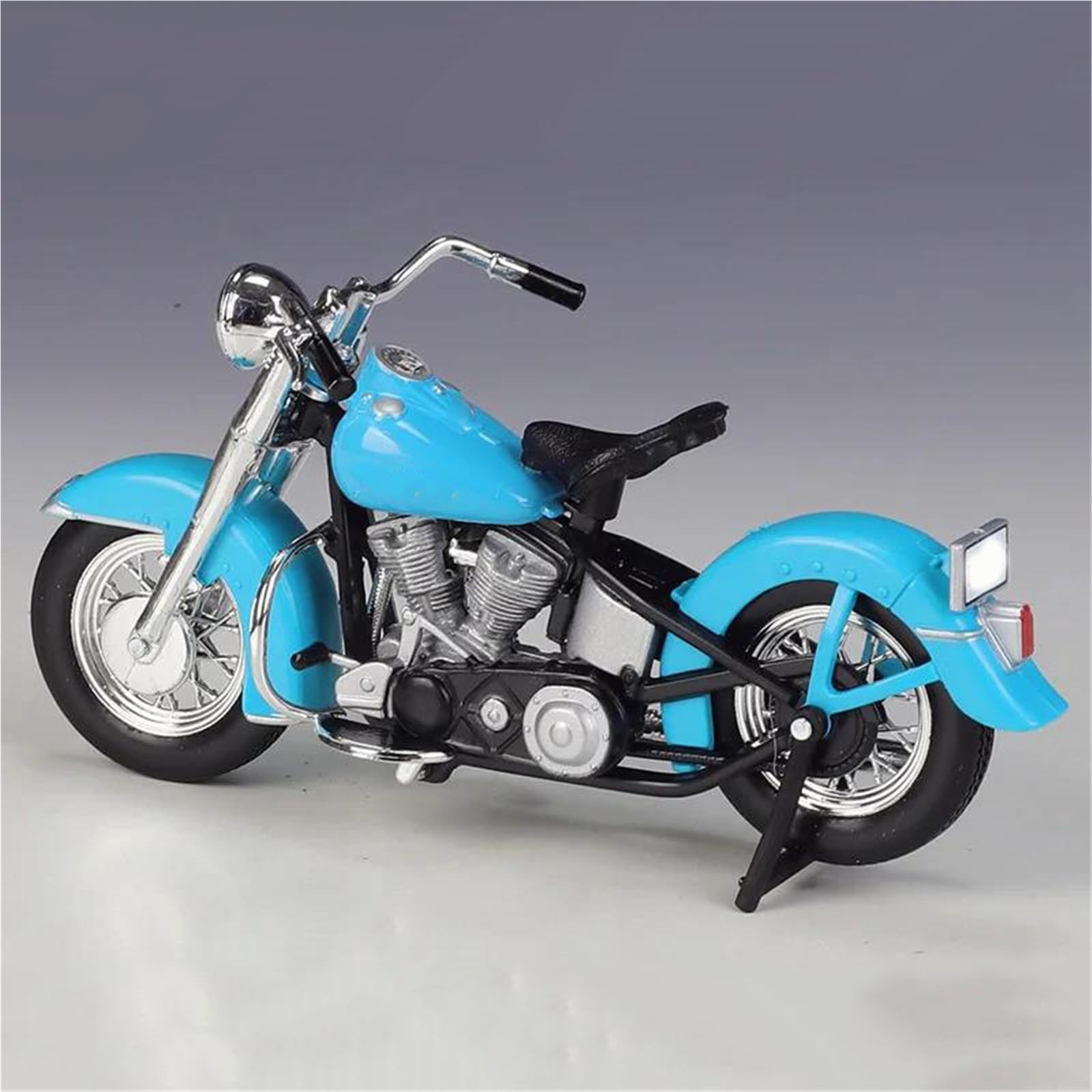 Modèle réduit de Moto Modèle De Moto en Alliage Moulé sous Pression, Jouet Métal, Idéal pour Cadeaux 1:18 pour Harley pour Davidson 74FL Et pour Hydra Glide(Turquesa)