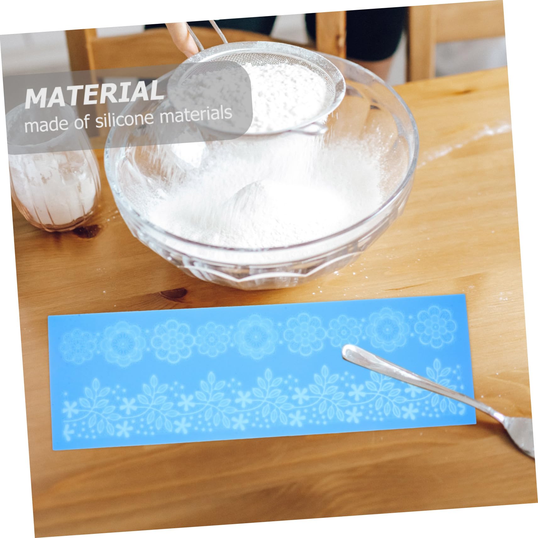 Cabilock 5 Stück Fondant Lace Matte Kuchen Dekorationsform für Kreative Tortenverzierungen Flexibel und Leicht zu Reinigen für Fondant und Kuchen Dekoration