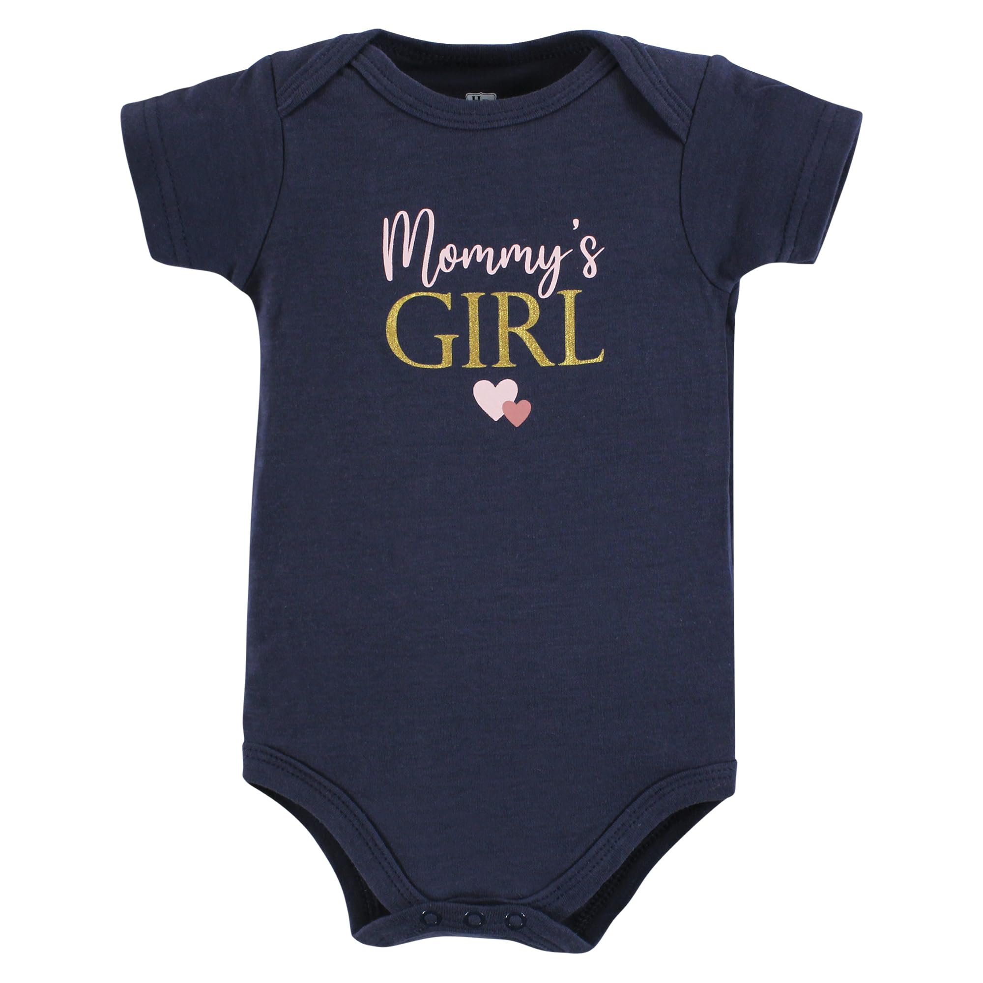 Hudson baby Body de algodón para niña de 12 a 18 meses, unisex, de algodón, para mamá, color rosa, azul marino, 12-18 meses, Chica, mamá, rosa, azul marino, 12-18 meses