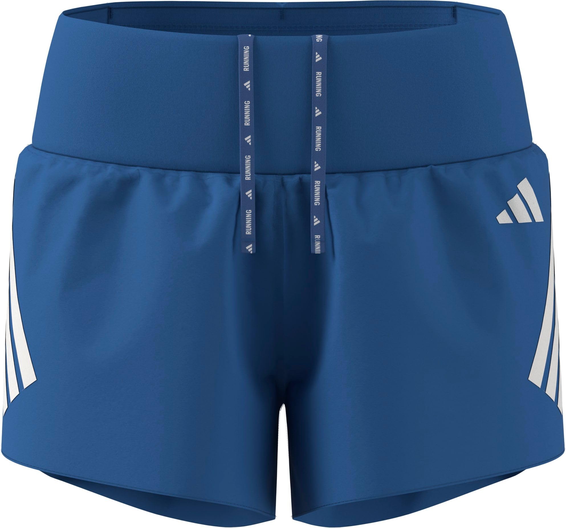 adidas Women's Running Adi365 Iconic 4 Inch Stripes Shorts, Rayblu, Size M, Women