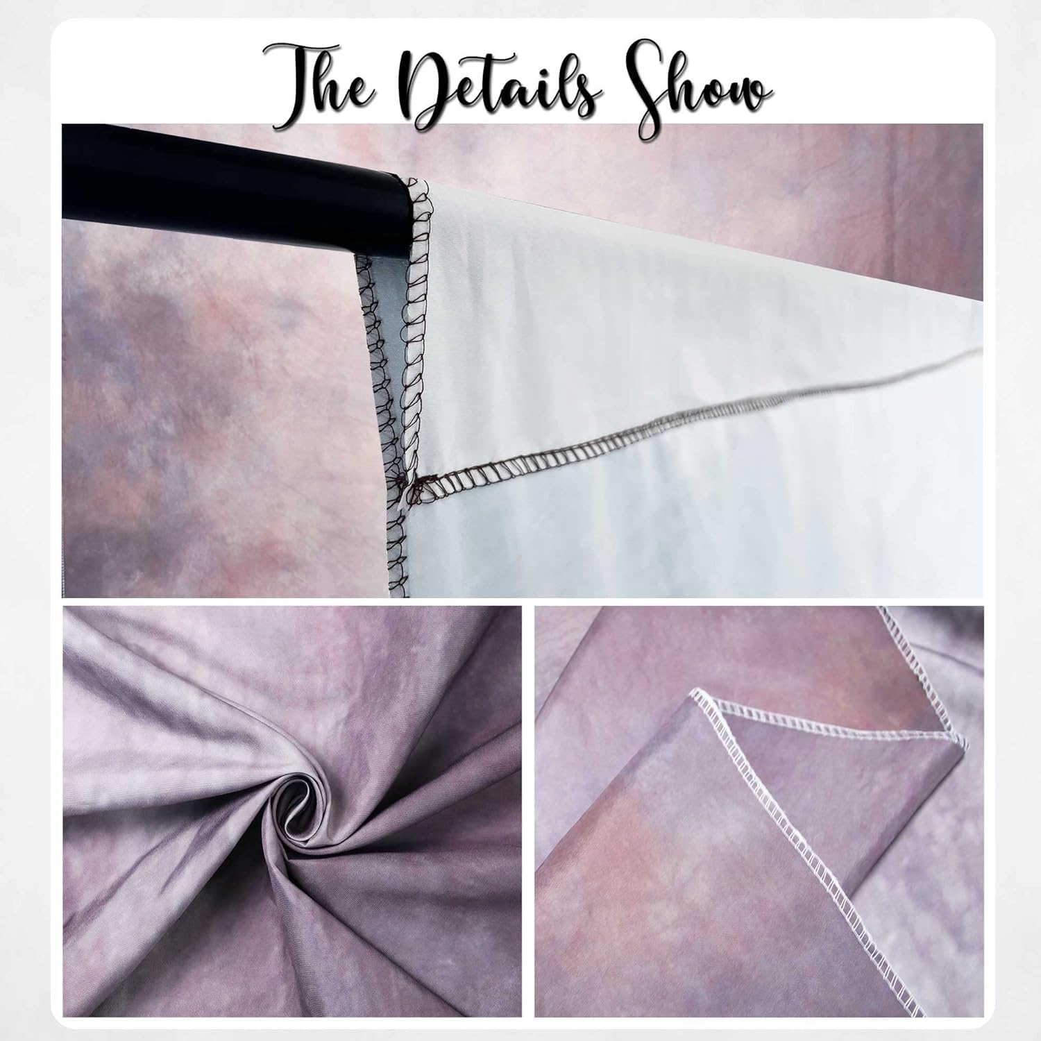 Haboke Abstract Professional Photography Backdrop for Portrait Photo Props Booth Background Photoshoot Studio with Ployester Fabric Roller Pocket on Top (8x12,Purple)