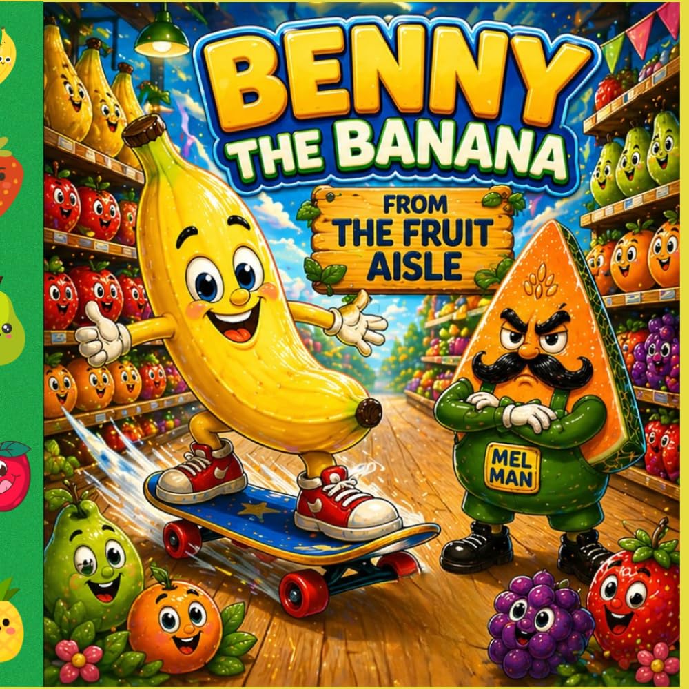 Benny the Banana and the Midnight Skate: A Funny Bedtime Story About Confidence, Wobbles and Bravery (The Fruit Aisle Collection)