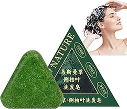 Nature Triangle Shampoo Bar, Nature Seven Green Soap Bar for Hair Growth & Anti-Loss, Hair Regrowth & Strengthening Solid Shampoo for Women & Men, Gentle Cleansing, 100g