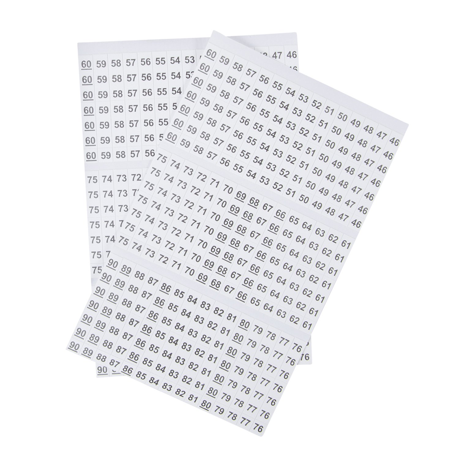 Gardner Bender 42-030 Pocket Wire Marker Booklet, Identification Pack Includes: Numbers 46-90
