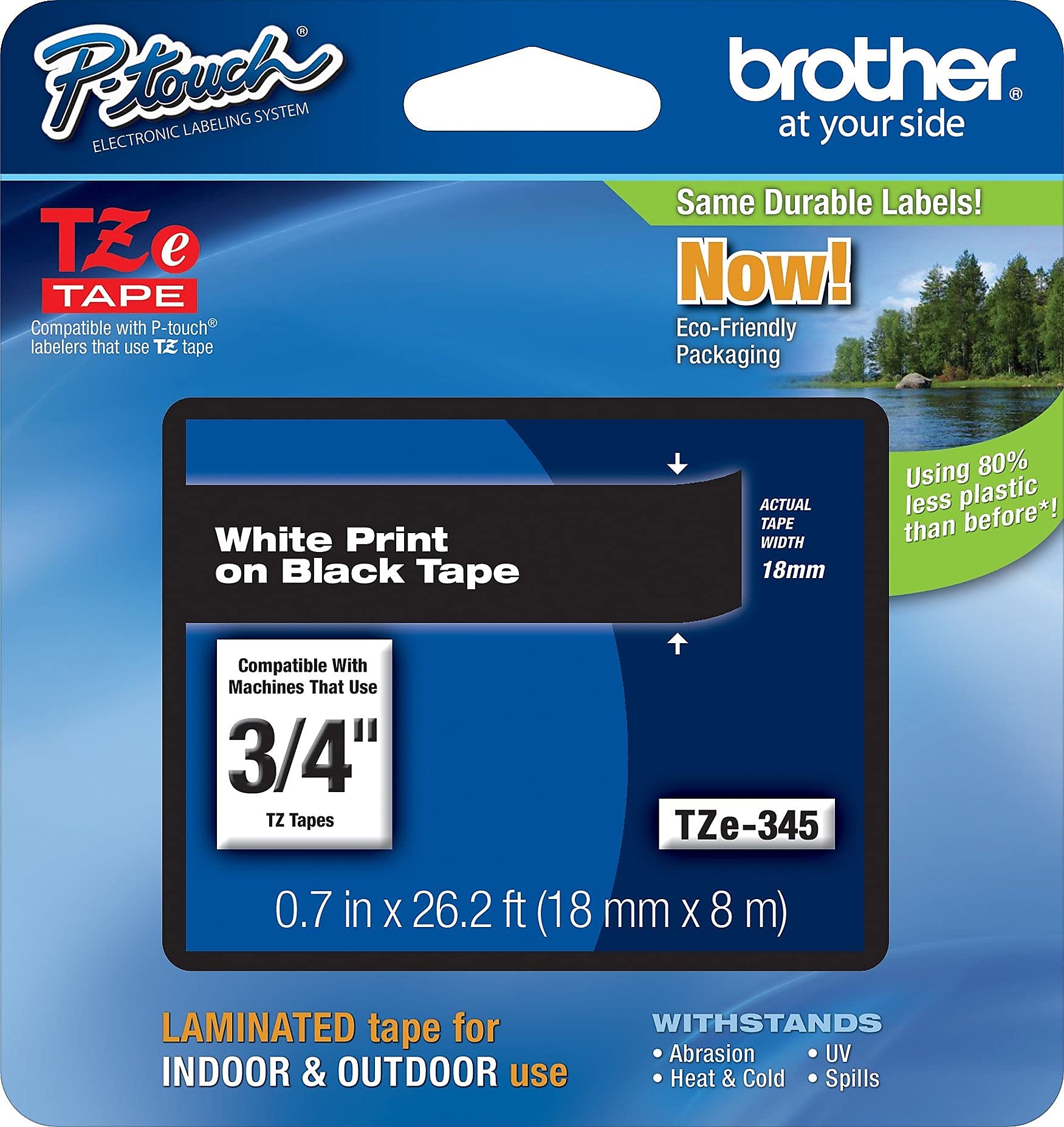 Amazon.com: Brother BRTTZE345 TZe Standard Adhesive Laminated
