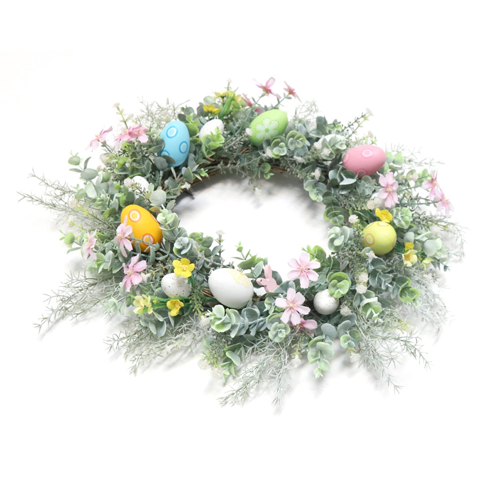 Ghirlanda Pasquale Con Uova Artificiali, 180 Cm Di Decorazione Primaverile In PP Per Porta, Parete E Camino – Riutilizzabile Per Feste E Riunioni
