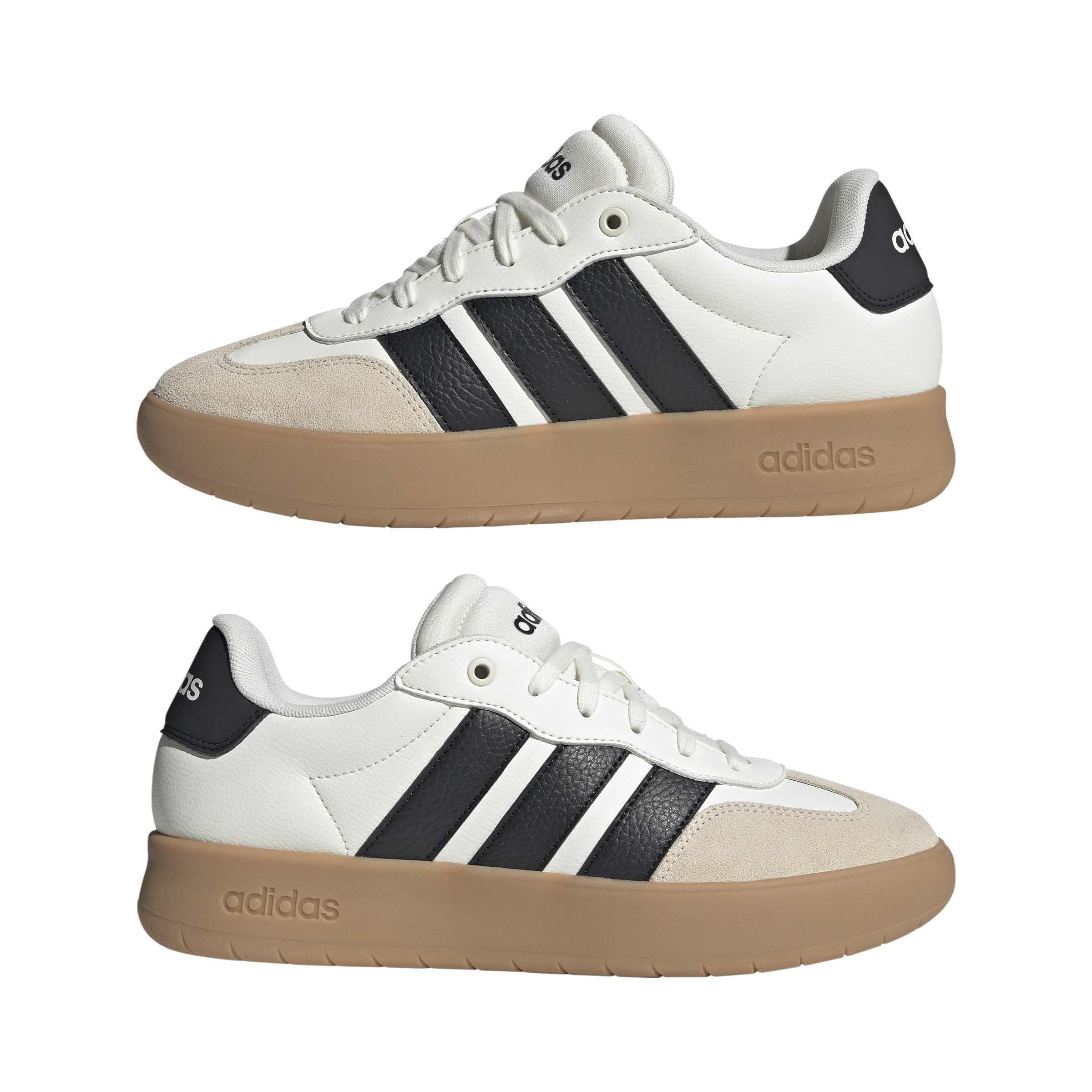 adidas Hombre Barreda Shoes, Off White/Core Black/Gum 3, 48 EU