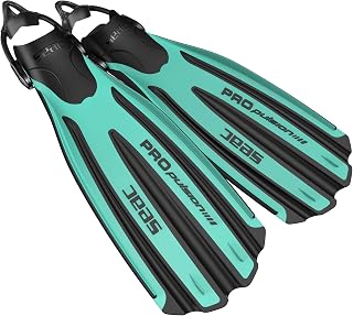 SEAC Propulsion S Open Heel Scuba Diving Fins with Sling Strap and Anatomical Foot Pocket