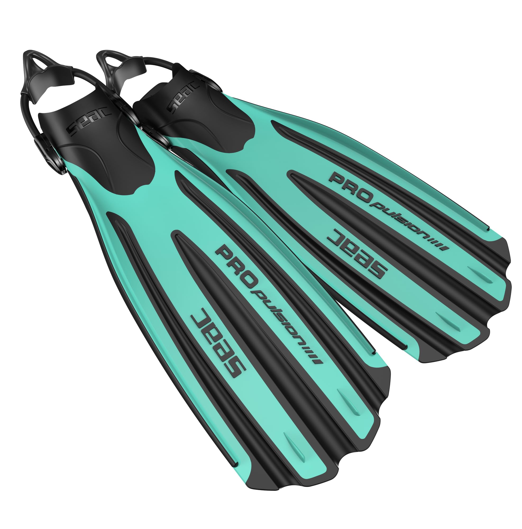 Seac Propulsion S, Scuba Diving Fins with Sling Strap, Made in Italy , Tiffany, Small/Medium