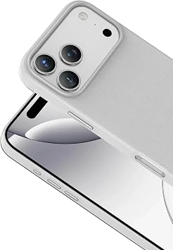 CONSTRAIN - iPhone 17 Pro ile uyumlu Apple Kılıf Deri Kaplama Soft Görünüm Magsafe ile uyumlu Premium Kapak - KREM