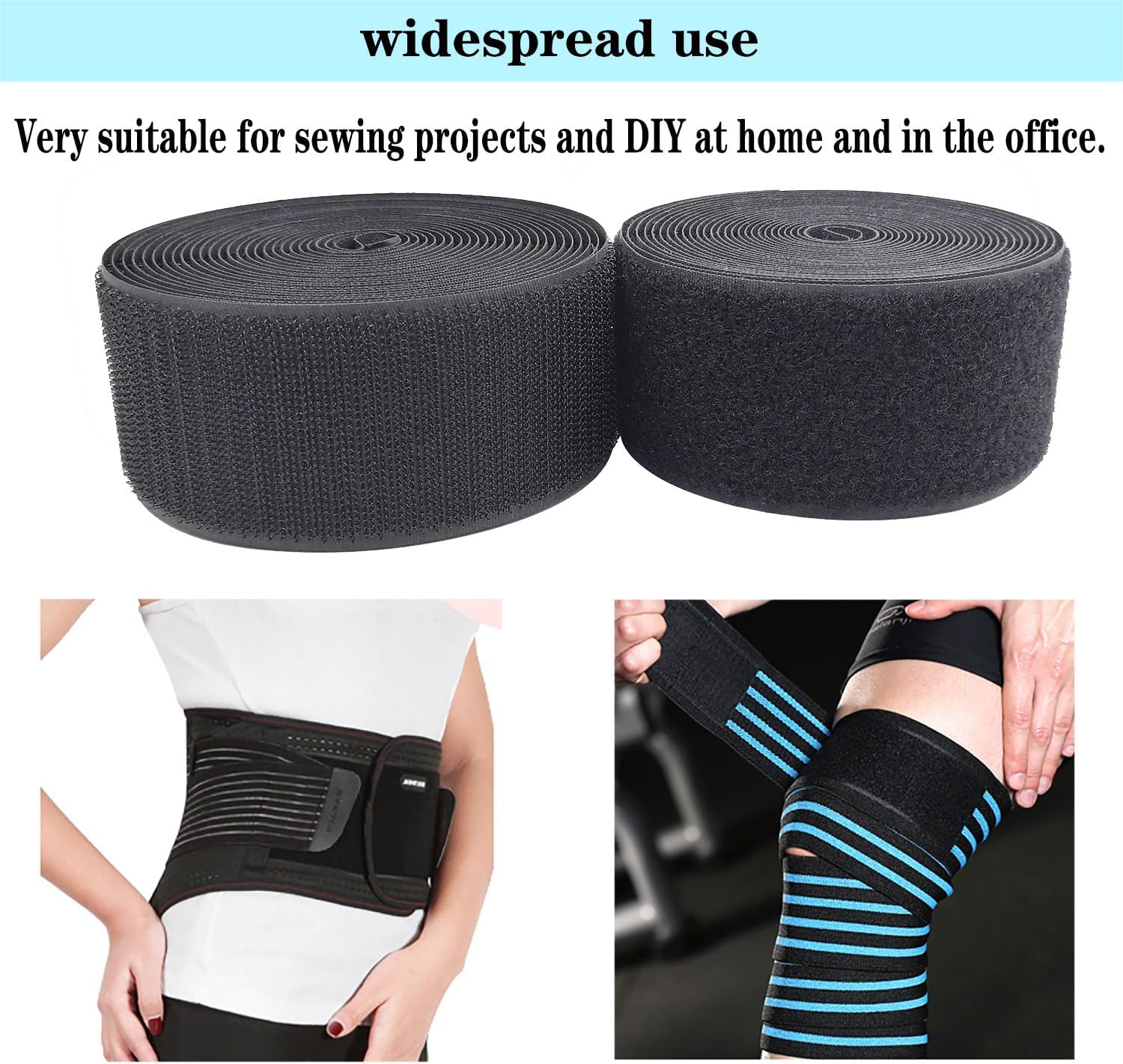 Nastro Velcro Da Cucire - 5 Cm X 5 M, Non Adesivo, In Nylon Per Fai Da Te E Casa - Foto 6