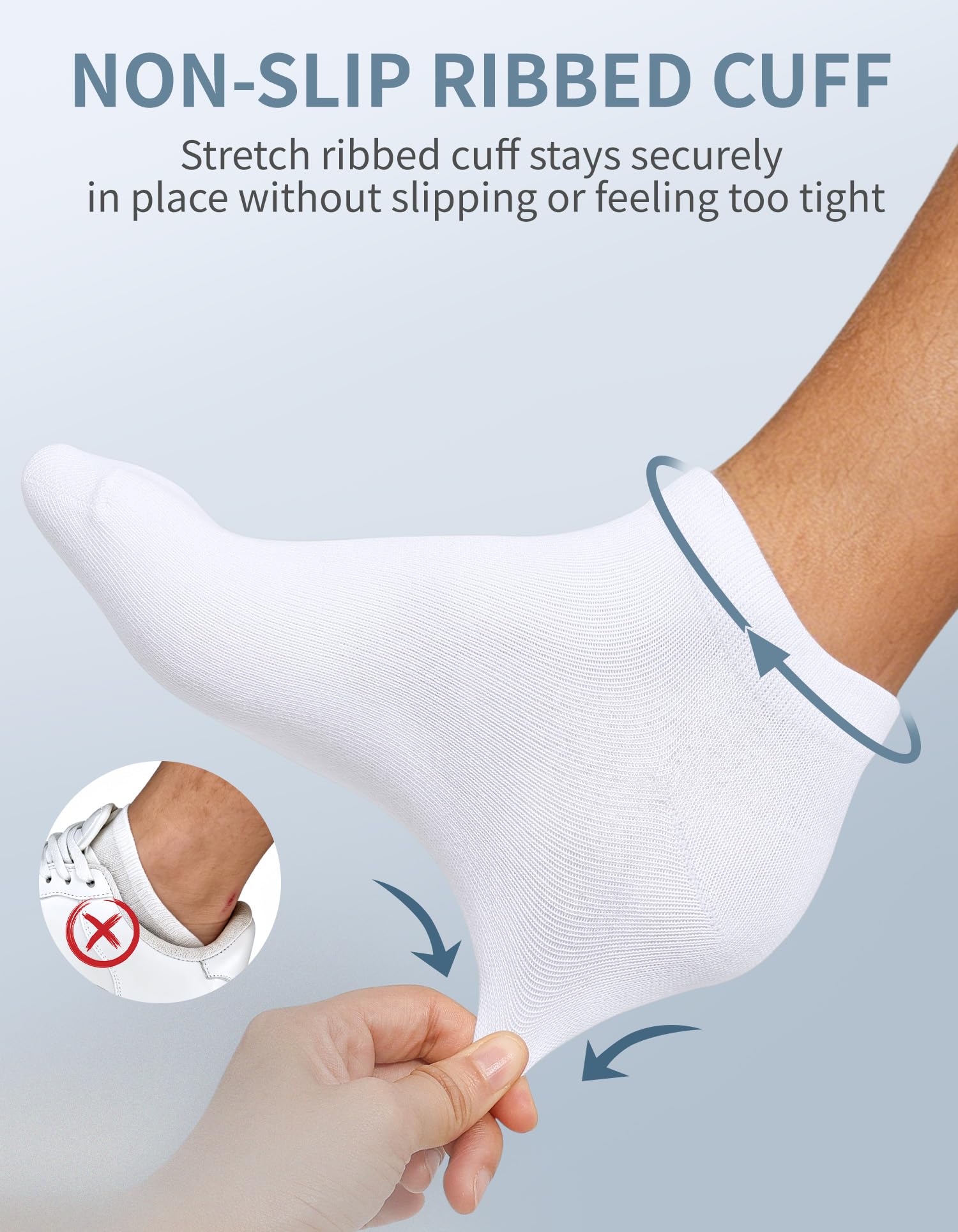 CLOSEMATE Socquettes 39-42 43-46 Chaussettes Basses Homme Femme en Coton Respirantes Douces Courtes pour Sneakers Baskets en Blanc Noir 5 ou 10 Paires