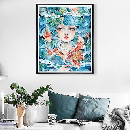 Kits de pintura de diamantes 5D para niñas de fiesta de flores, arte de diamantes de hadas de taladro cuadrado completo, puntos de diamante para